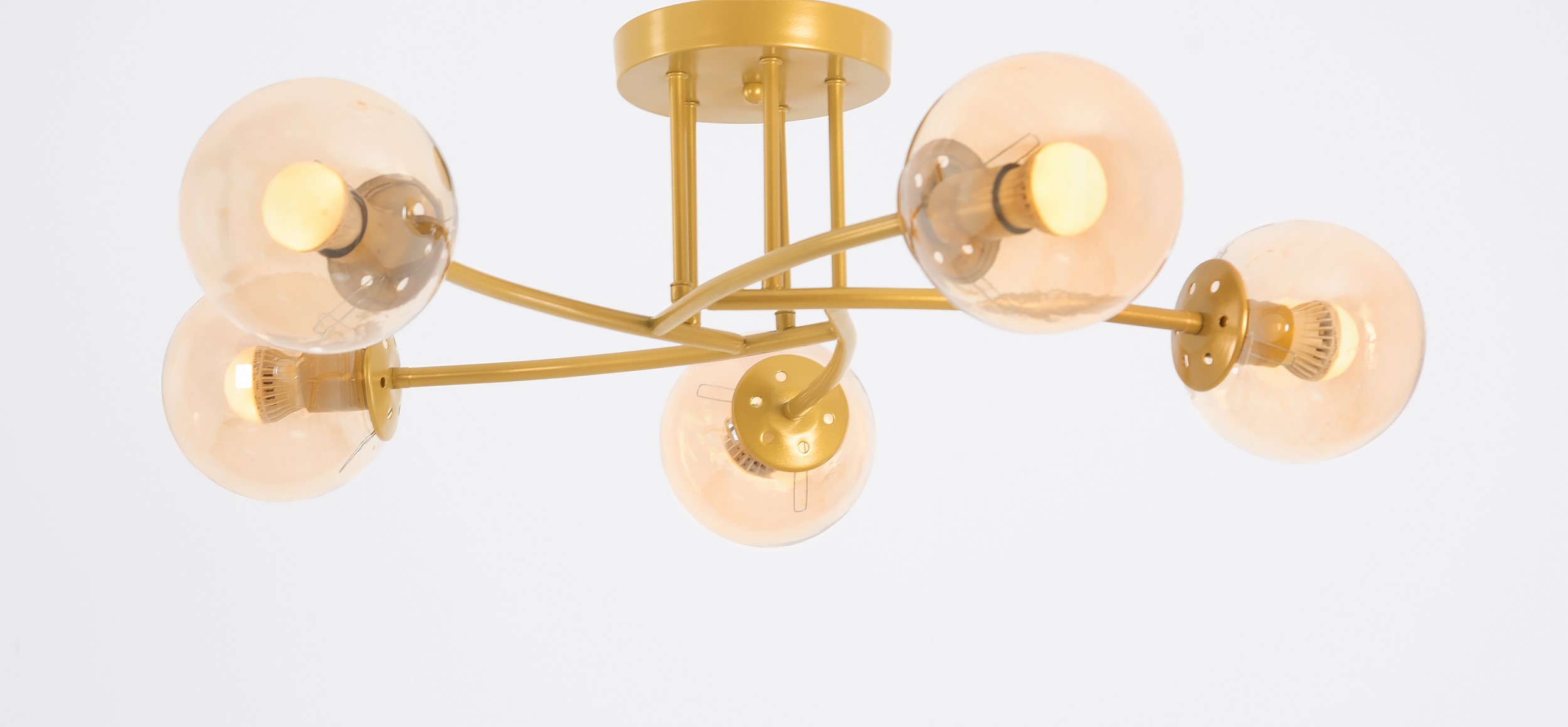 Bolly 5 Lights Gold Chandelier