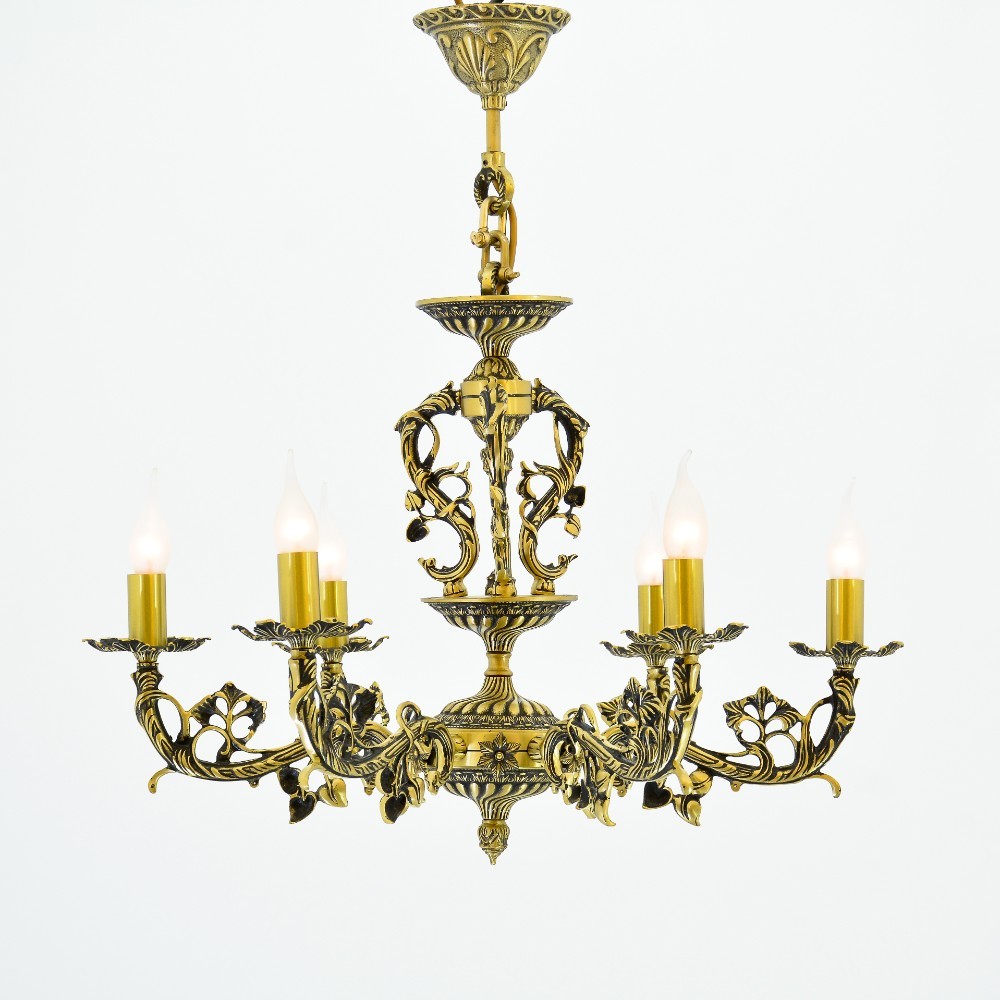 carl  6 Lights Antique Chandelier