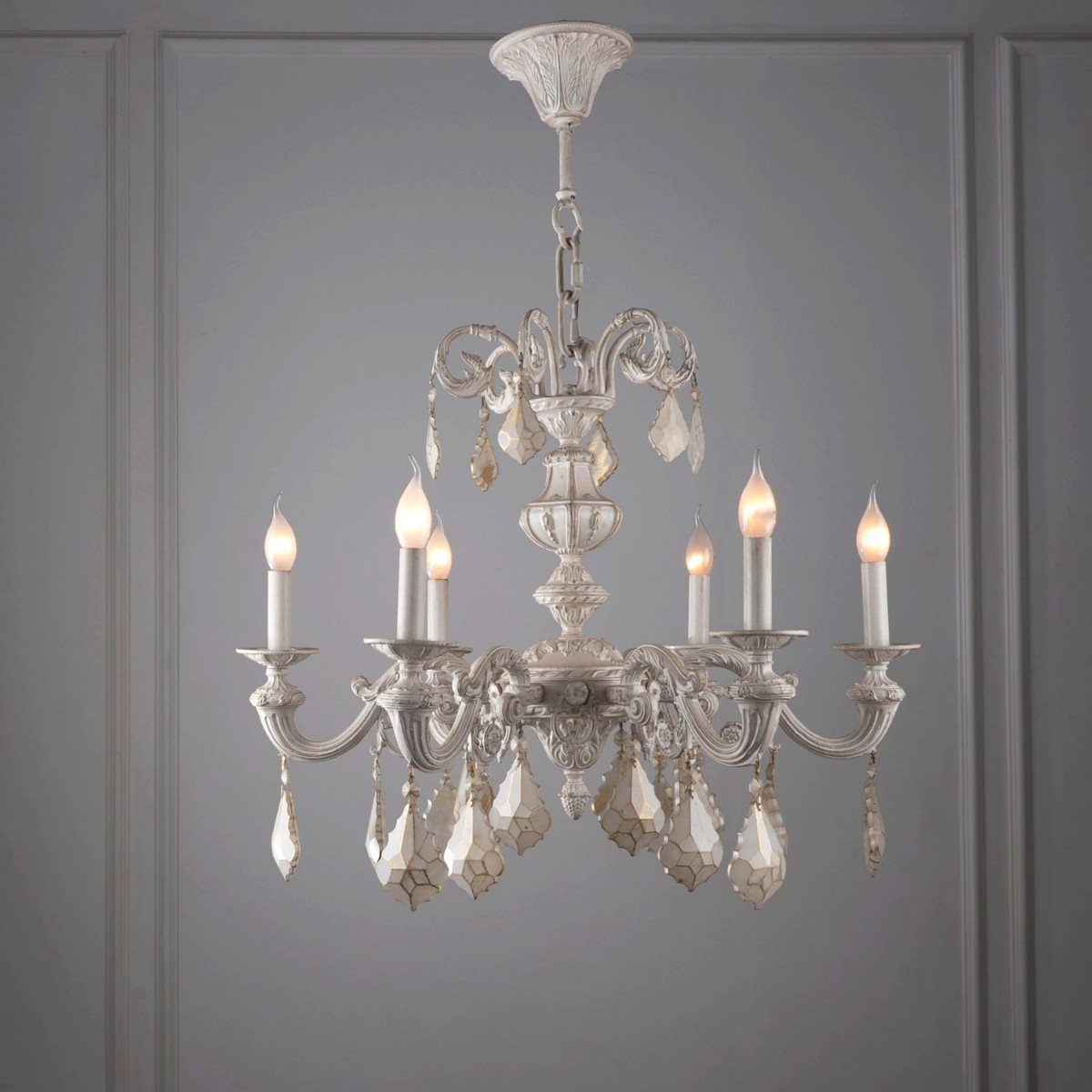 italiano6 Lights Whitey Chandelier