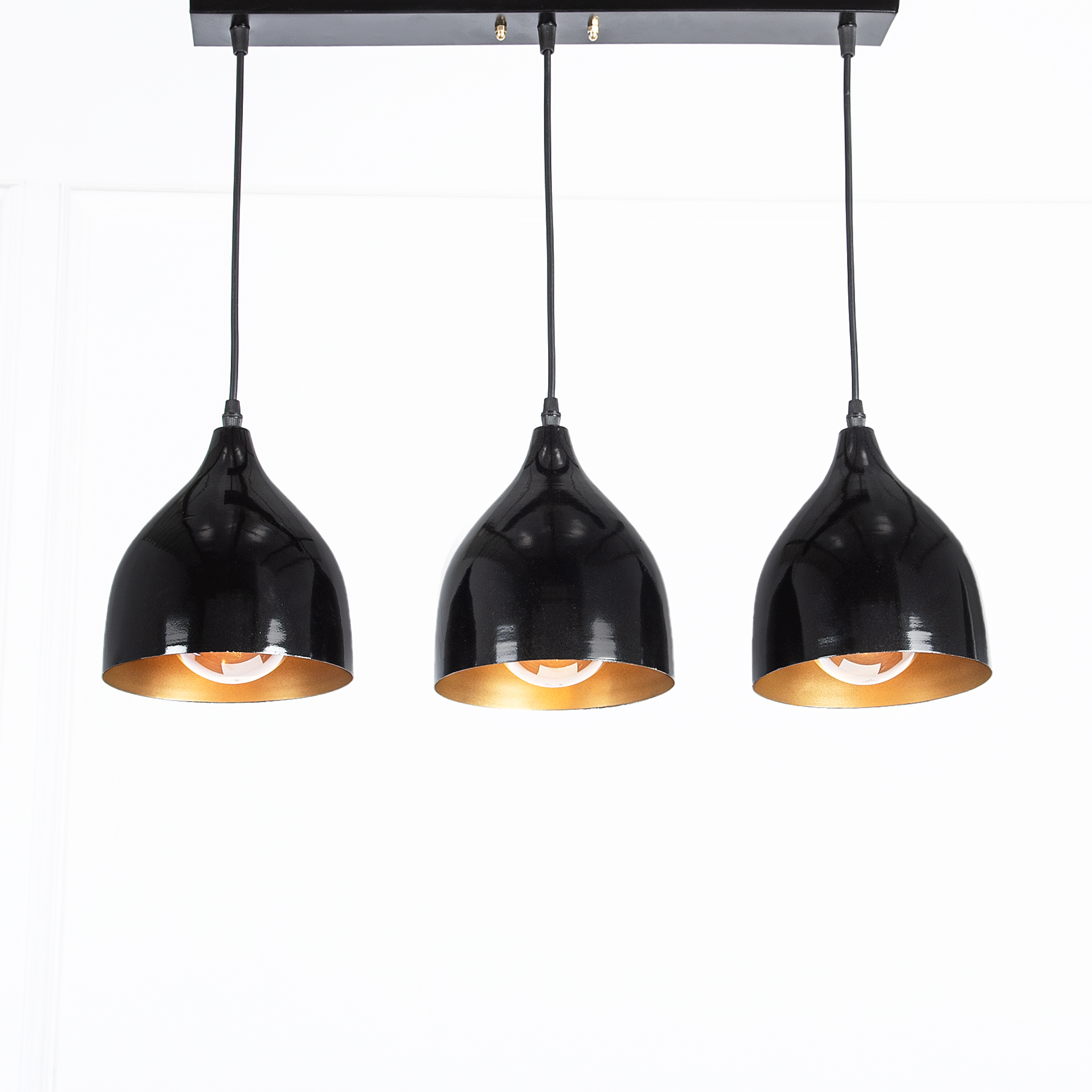 modern 3 Lights Black Pendant