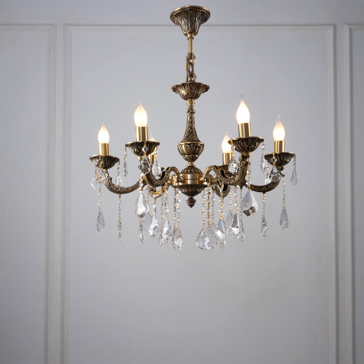 grand6 Lights Bronze Chandelier