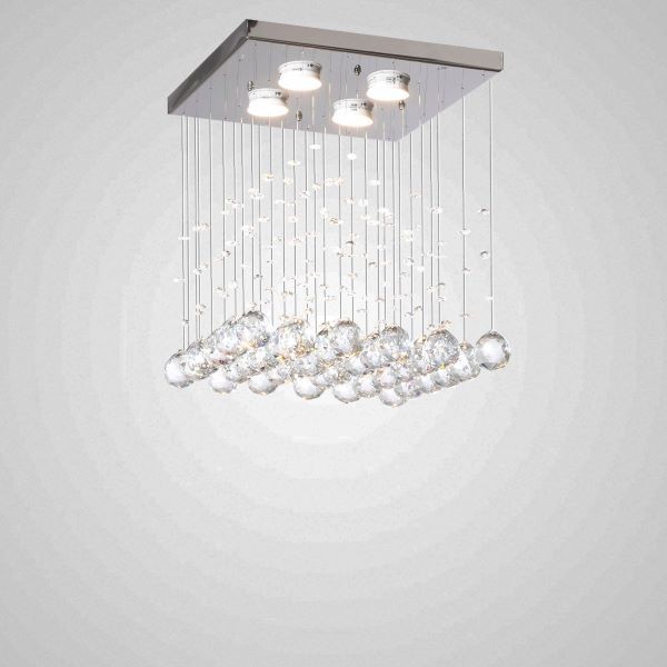 Twix 4 Lights Chrome Chandelier