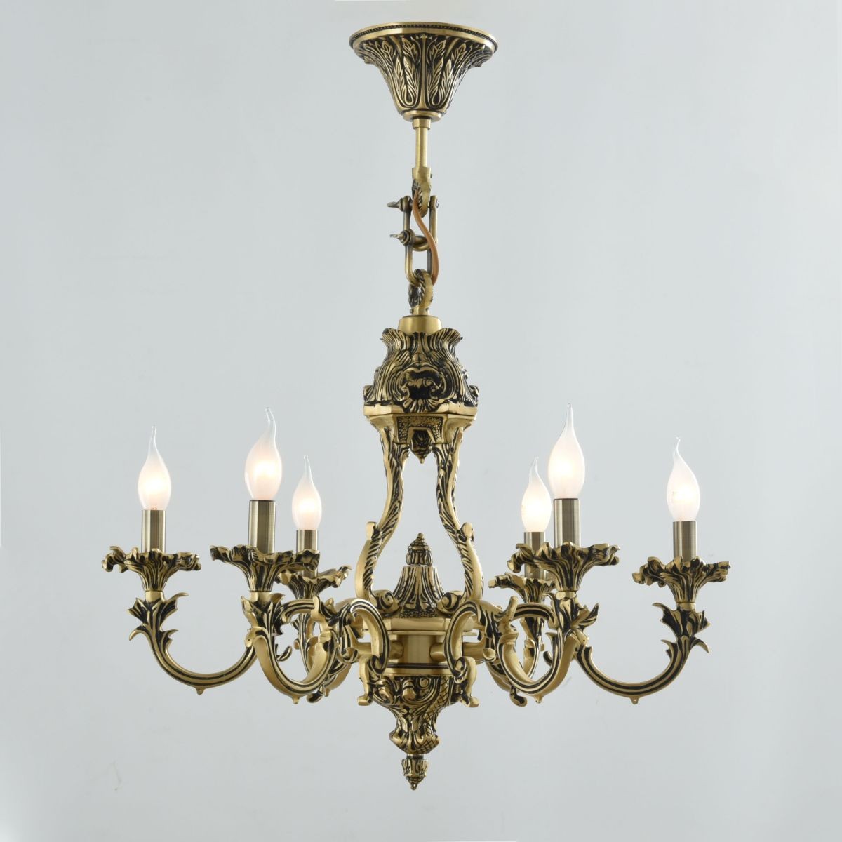 savor 6 Lights Antique Chandelier