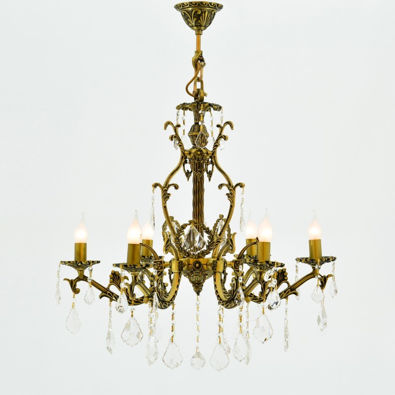 alex 6 Lights Antique Chandelier