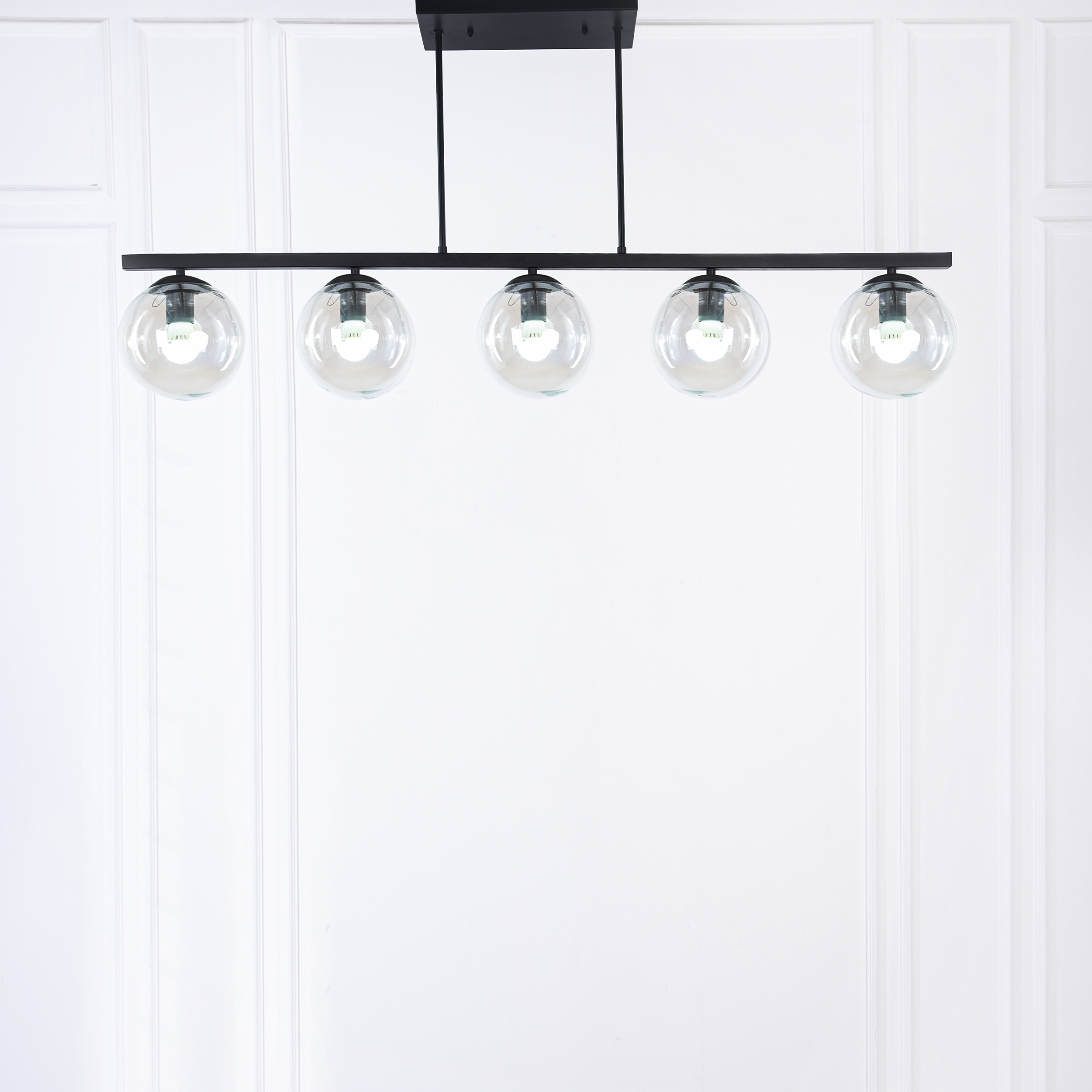 Lovra 5 Lights Black Chandelier