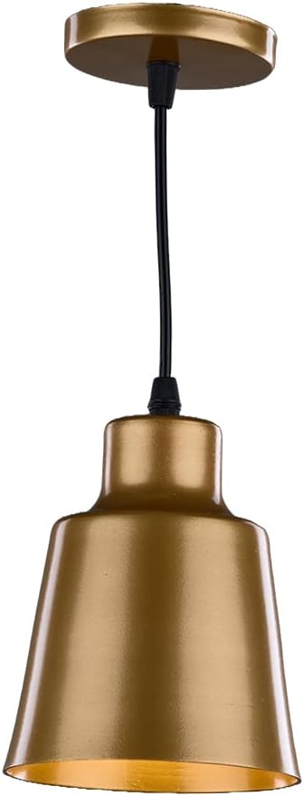 Modern 1 Bulb Gold Cap Pendant