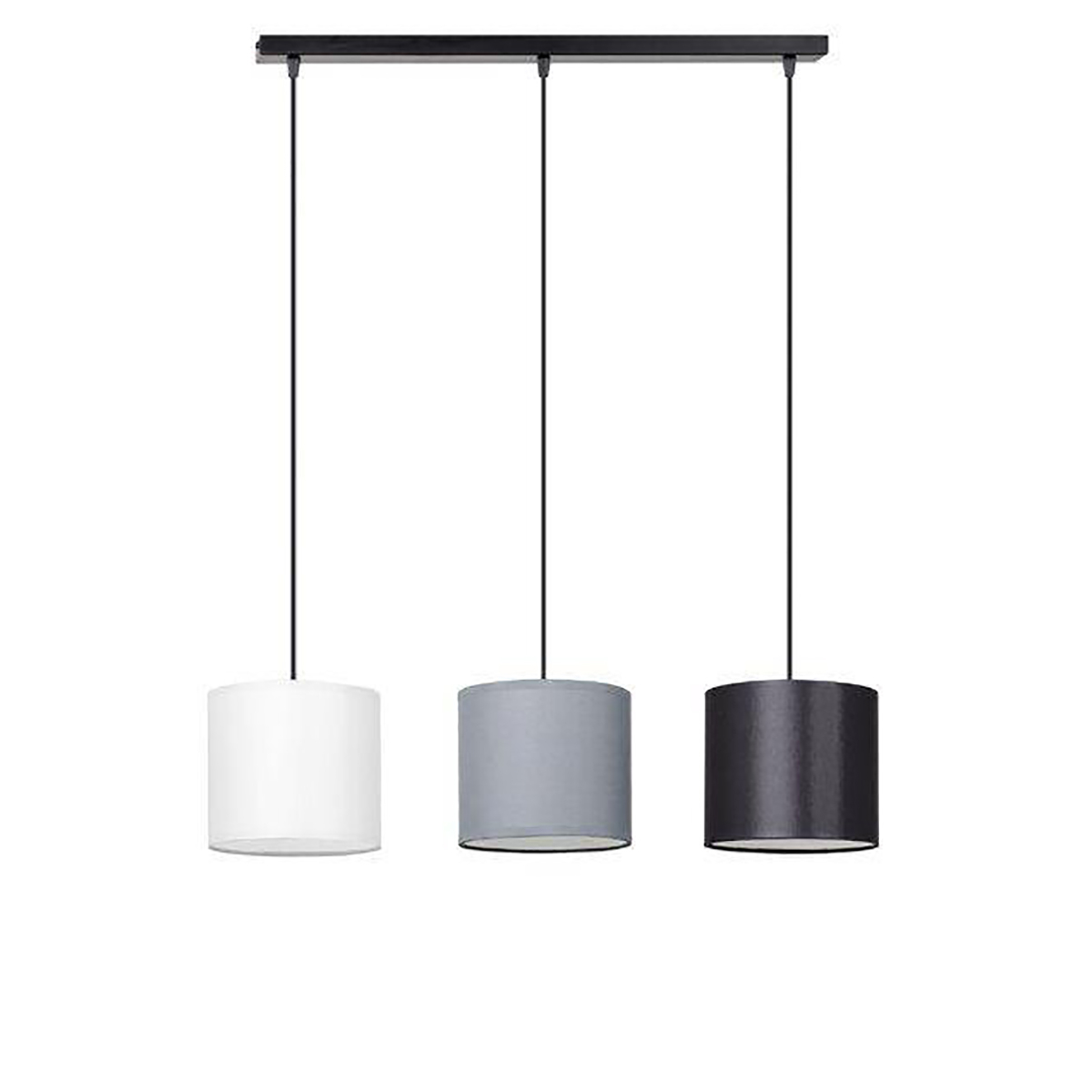 Firia 3 Lights Black and Grey AND White Pendant