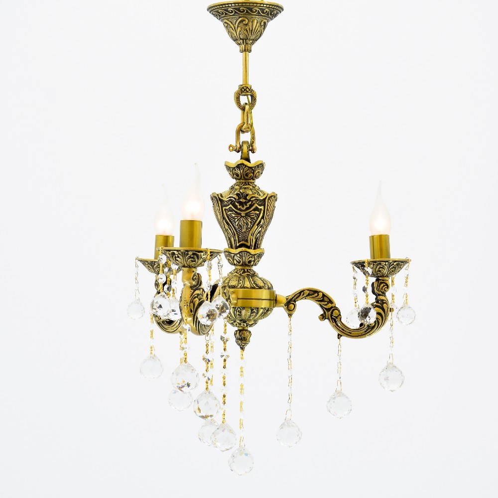 phantom 3 Lights Antique Chandelier