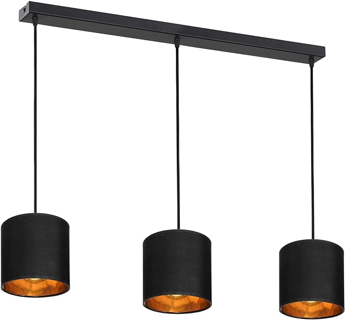 Pendant Light Source Replaceable Black