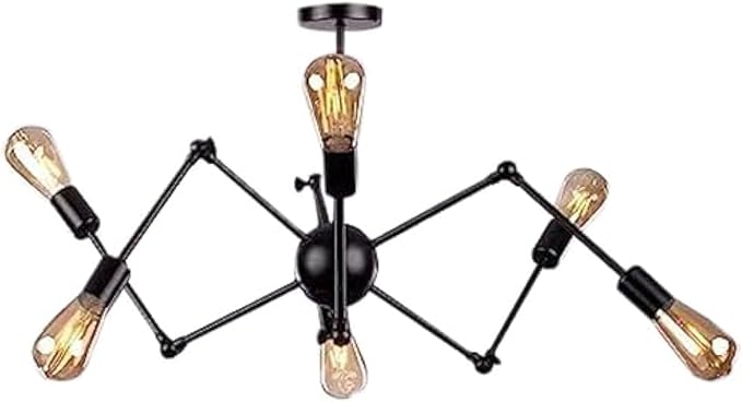 Modern Aspider Chandelier, Black Chandelier