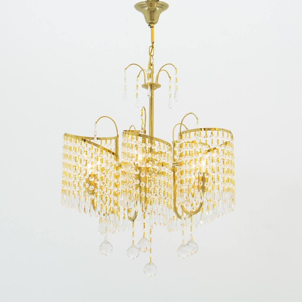 galacticos 5 Lights Gold Chandelier