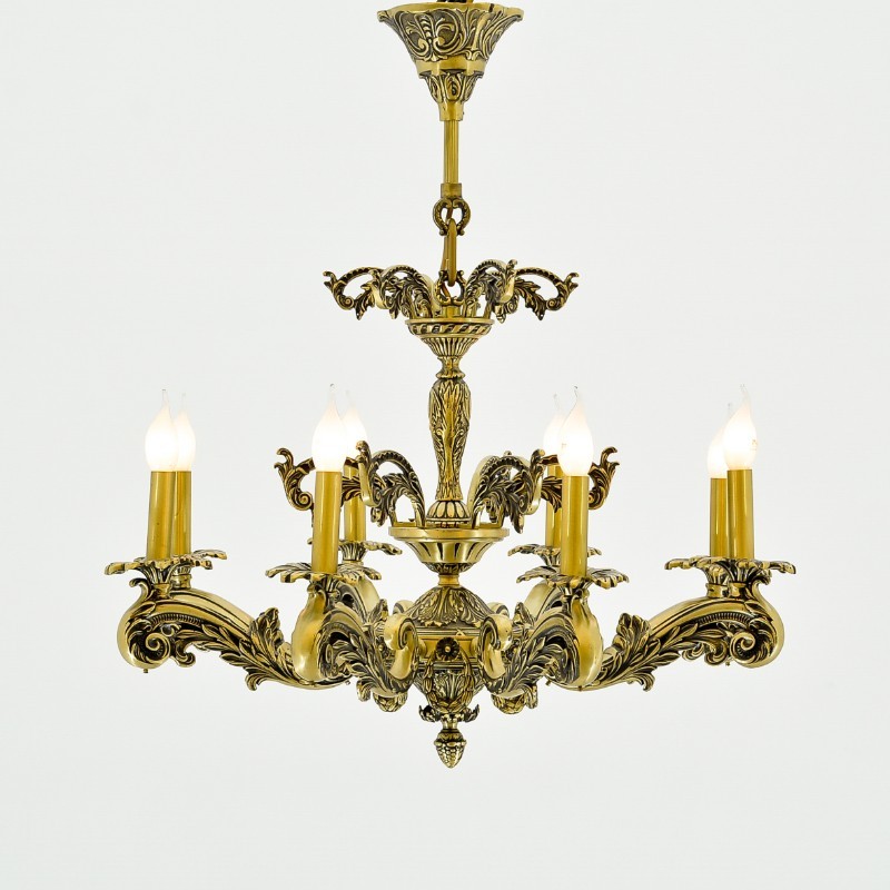 italianio 8 lights antique chandelier