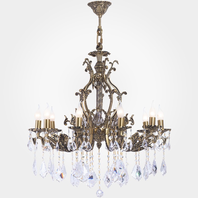 italiano 10 Lights Antique Chandelier