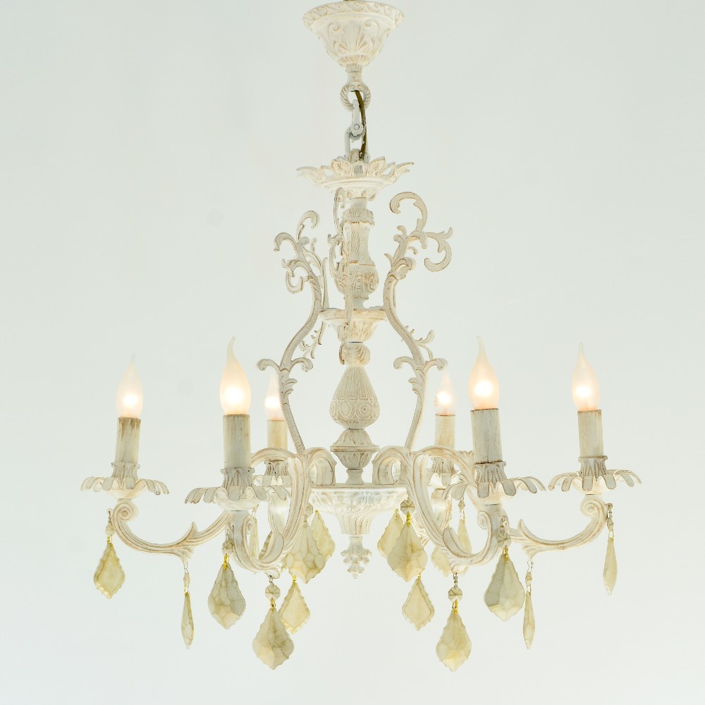 scorbion 6 Lights Whitey Chandelier