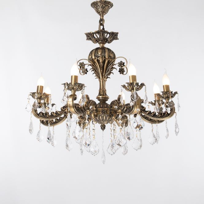 charles 8 Lights Bronze Chandelier