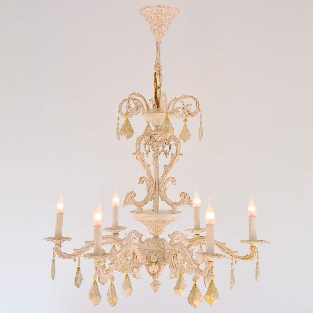 seth rose 6 Lights Whitey Chandelier