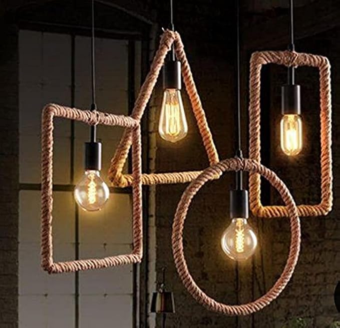 different shaped Roof Rope Chandelier