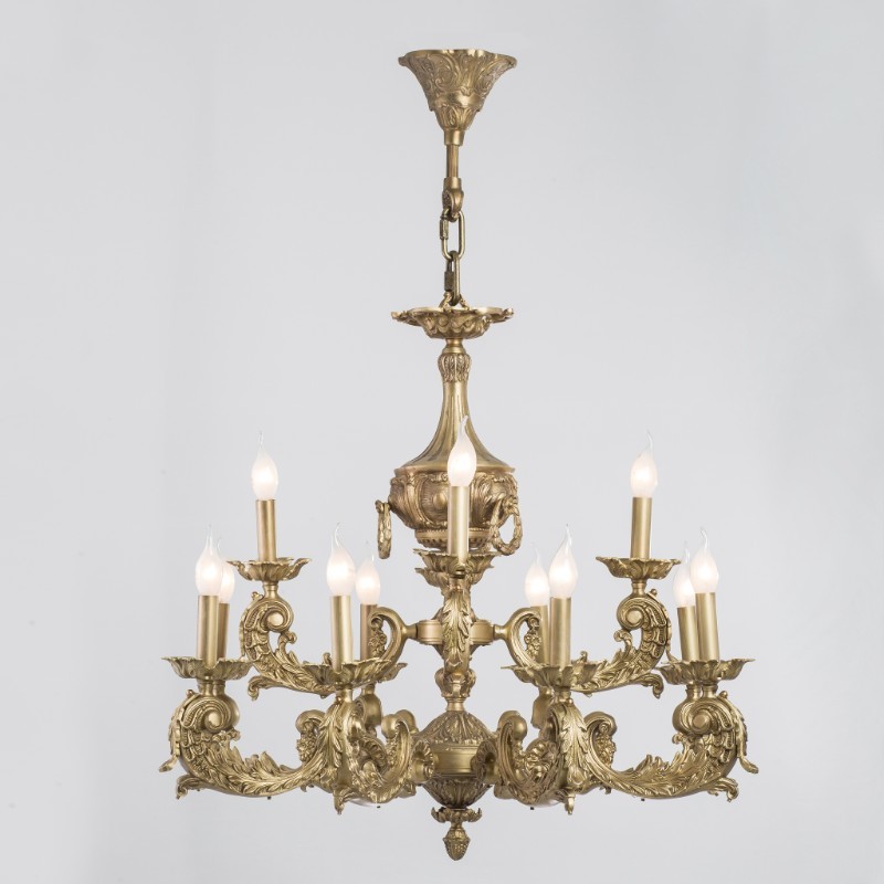 douple layeredAntique 12 Lights Chandelier