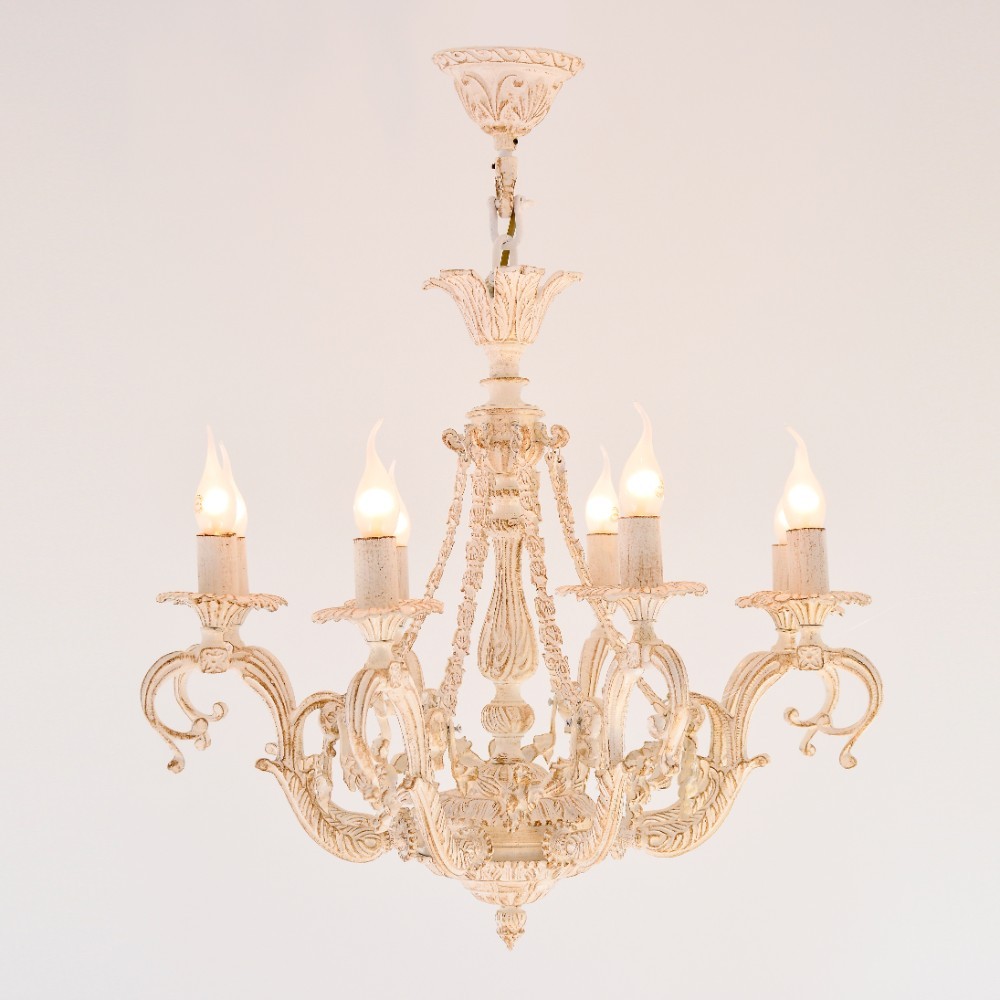 bron 8 Lights Whitey Chandelier