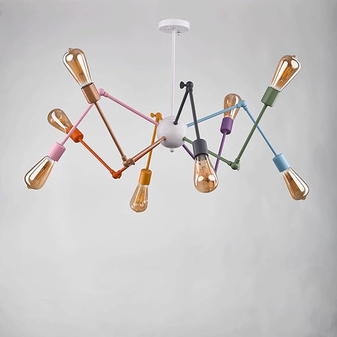 Modern Chandelier Multicolored  spider