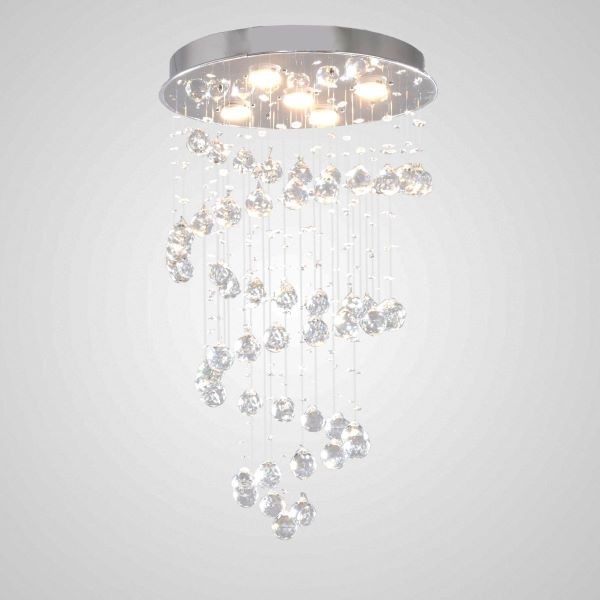 Loli 5 Lights Chrome Chandelier