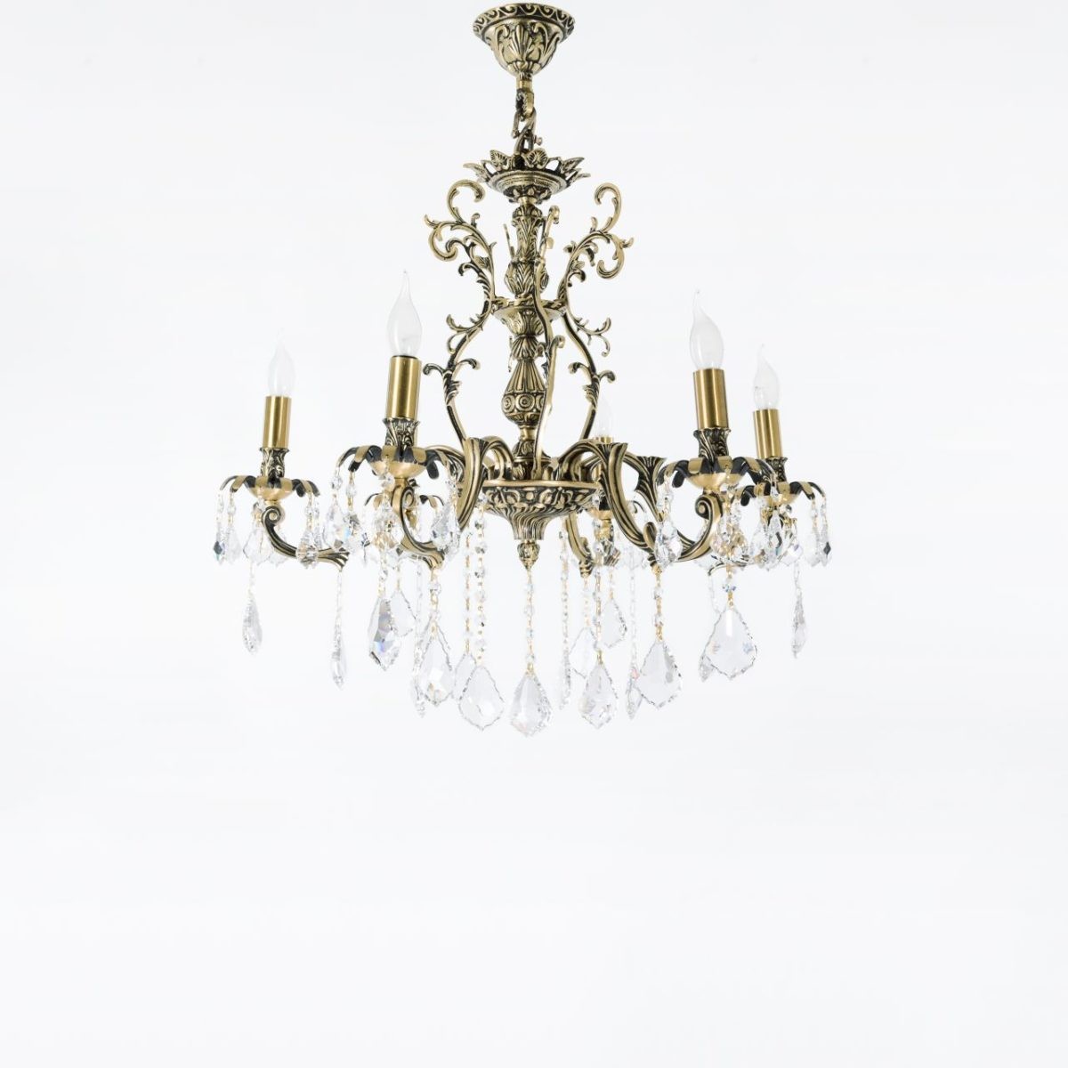 scorbion 6 Lights Bronze Chandelier